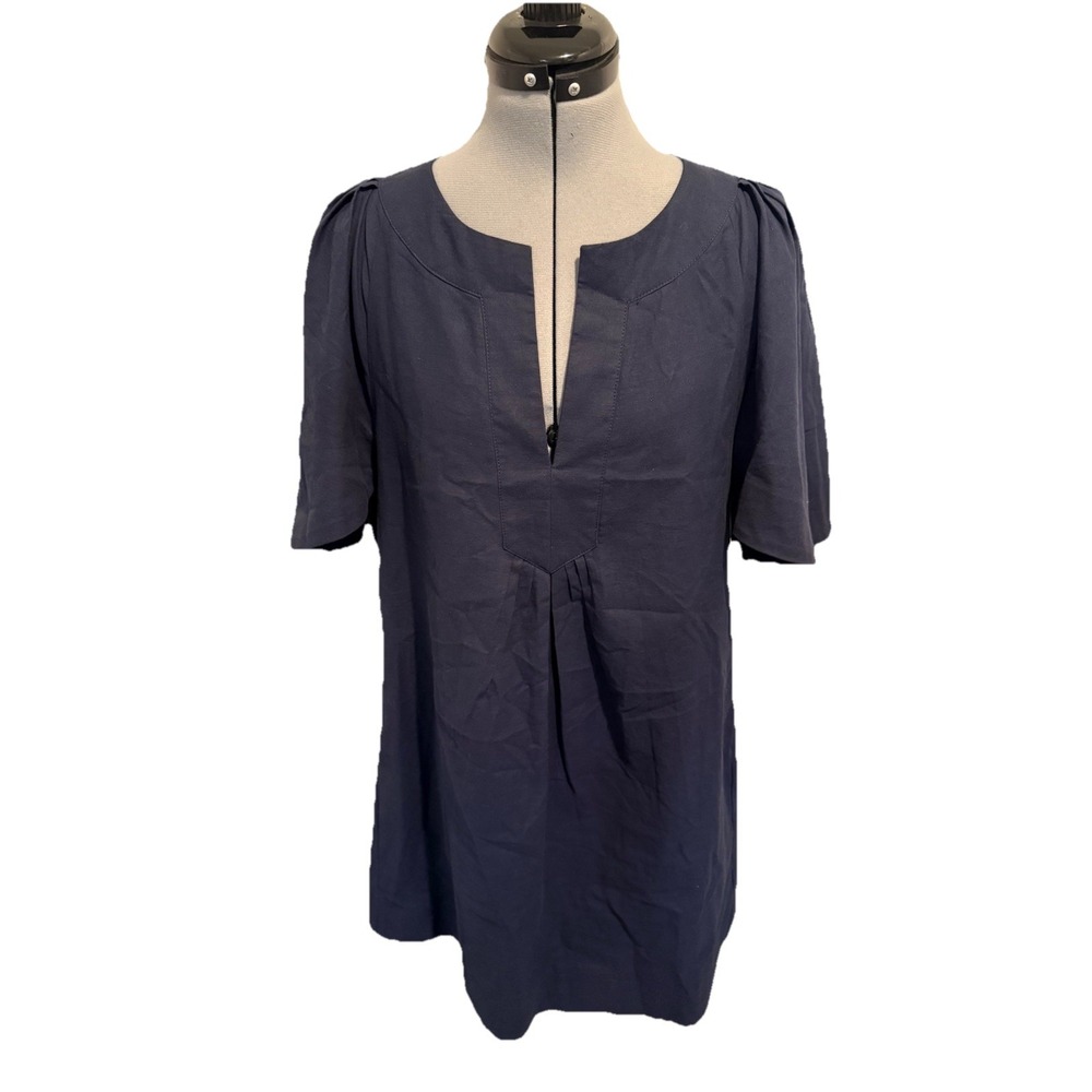 Pomander Place by Tuckernuck Blue  Finley Flutter Sleeve Dress sz S  Mini Pocket
